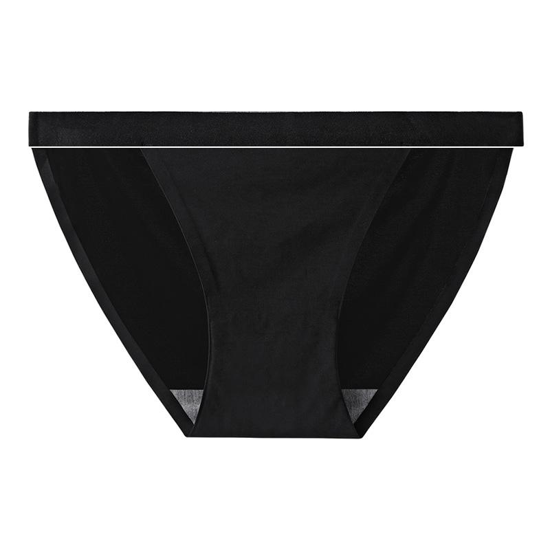 Slip din mătase de gheață, subțire, respirabil, o singură bucată, lenjerie de corp pentru femei, talie joasă, chiloți șold