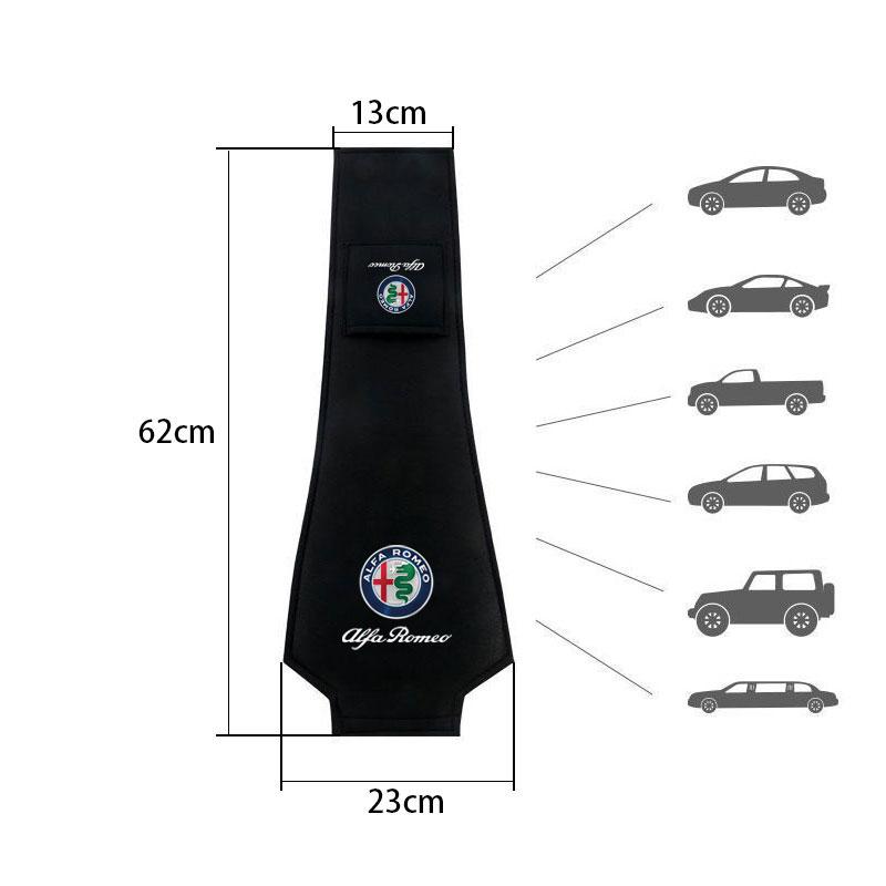 DCBLH1 Car Seat Headrest Cover Pillow Case Cushion Neck Cover For Alfa Romeo STELVIO Giulia 159 Giulietta 147 Mito 156 MTO Sportiva Car