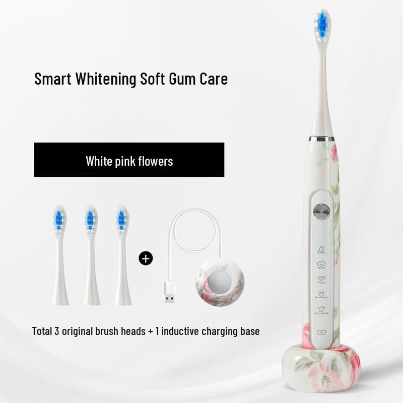 

Sakura Pink Magnetic Levitation Sonic Electric Toothbrush