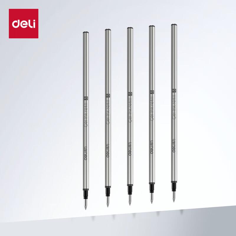 Deli Smooth Click Gel Pen Refill (0.5mm Black)