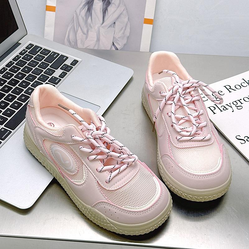 - Flat Bottom Breathable Mesh Sneakers Women's New Mesh Shoes Casual Board Shoes Show Small Feet