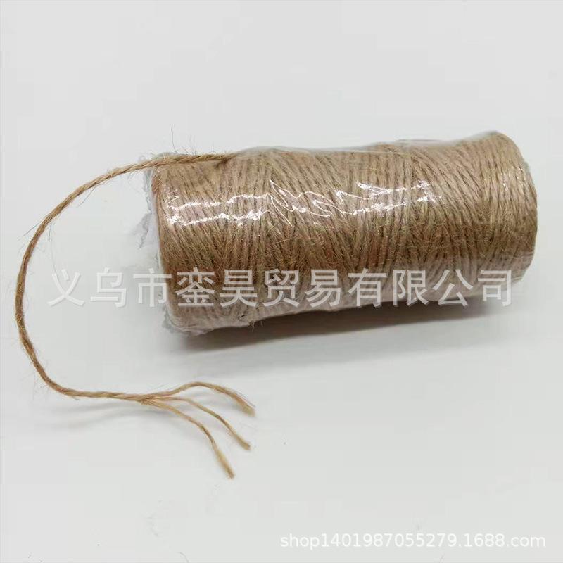 3 Strands Of 2Mm Fine Hemp Rope, Hemp Thread Decorative Thin Rope Diy Primary Color Woven Hemp Rope Retro Style Decorative Rope