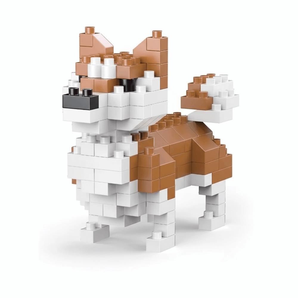 Bouwstenen Bouwstenen Dierenreeks Dashond Gedetailleerd Ontwerp Mini Formaat Kat Levensgetrouwe Verschijning