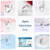 Blue Eyes Adjustable Ring Copper Authentic Elephant Turtle Lotus Infinity Love Open Rings Ideal For Women Wedding Jewellery