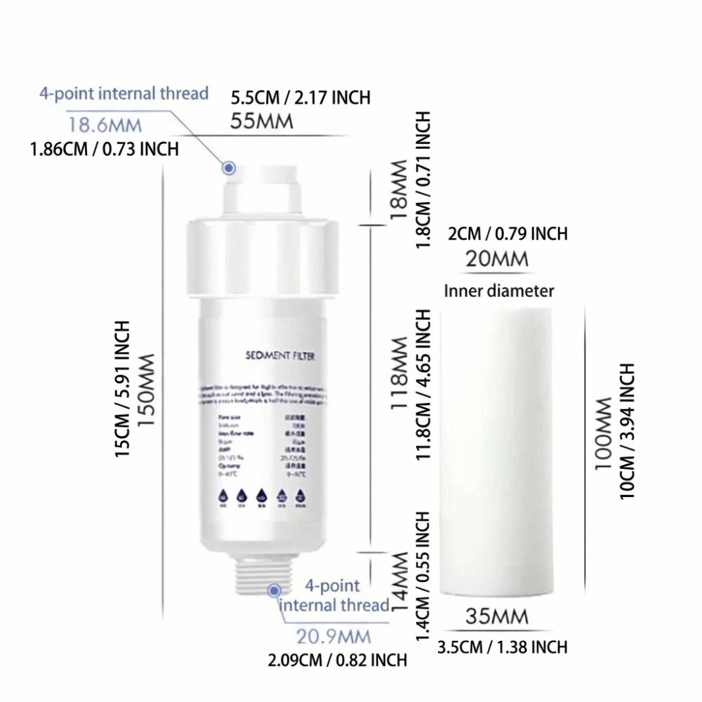High-Quality PP Cotton Water Filter Cartridge Small Size Replaceable Cartridge  Toilet