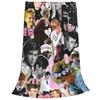 Thomas Brodie Sangster Collage Knitted Blankets Fleece Throw Blankets Home Couch Portable Lightweight Bedsprea