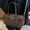 Women's bag autumn new fashion retro suede shoulder oblique span bag large capacity commuter tote bag