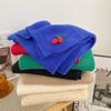 Cherry knitted wool scarf female winter cute girl soft girl small fresh versatile student warm scarf