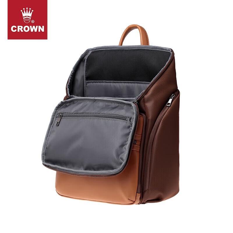Crown E-P1131S Leather Backpack