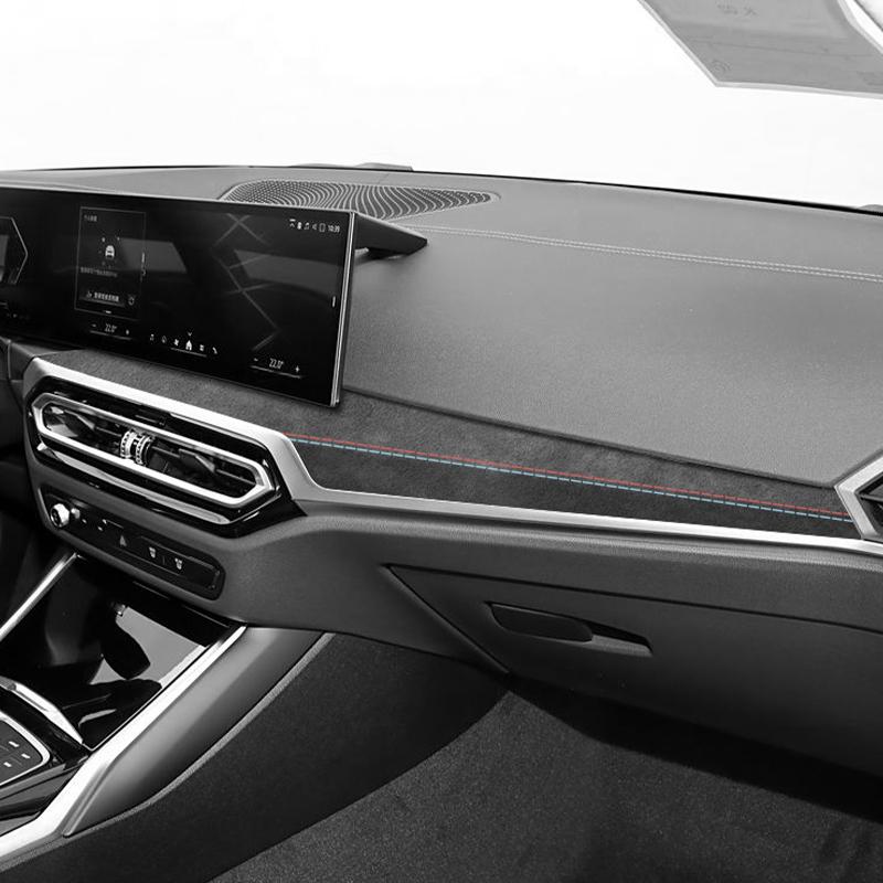 For BMW G42 3er I3 G20 G28 G23 Dashboard Cover trument Panel Trim Stickers Made of Alcantara Car Interior Tuning Accessories