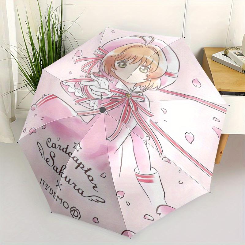 

Cardcaptor Sakura & ITS DEMO Automatic Opening and Closing Umbrella - Suitable for Various Occasions, Outdoor Activities, Lightweight and Du