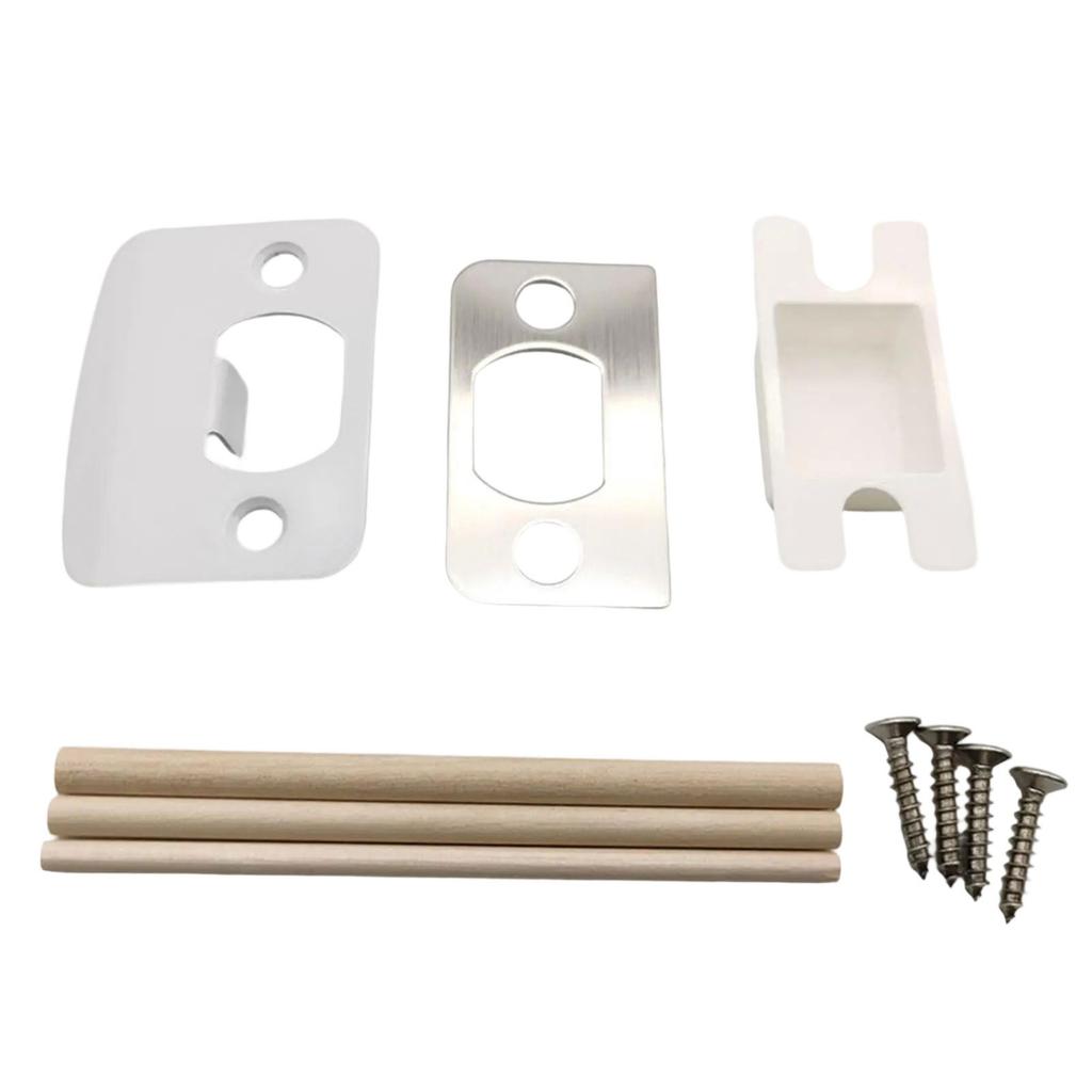 Portable Door Lock Latches Restorers Spacer Universal Residential Security Striker Door Strikes Plate Accessory