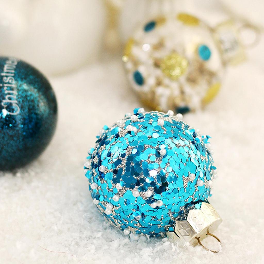 Christmas Balls 2.4 Inch Baubles Pendants 25 Piece Kit Shatterproof Christmas Ornaments Set For Tree Wedding Engagement Holiday