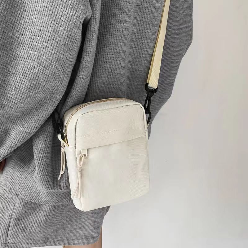 Messenger Sling Tassen Voor Mannen Casual Canvas Kleine Rits Crossbody Tas Eenvoudige Kleine Crossbody Schoudertas Mannen Tas