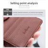 New Card Bag Men's Creative Card Cover Multi-card Position Women's Multi-color Card Bag Short Thin and Large Capacity