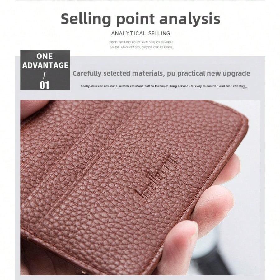 New Card Bag Men's Creative Card Cover Multi-card Position Women's Multi-color Card Bag Short Thin and Large Capacity