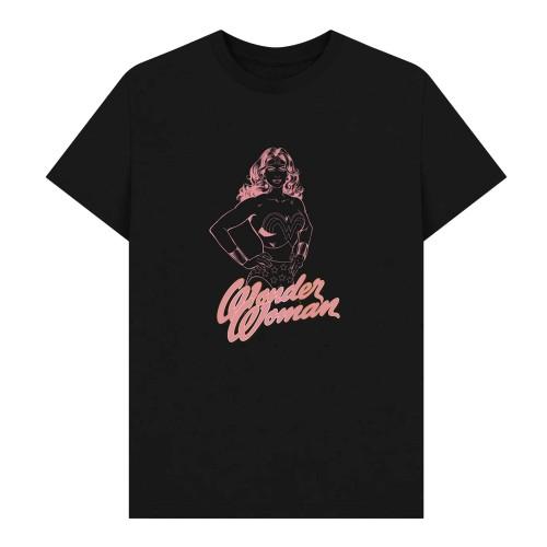 Wonder Woman Unisex Adult Outline T-Shirt