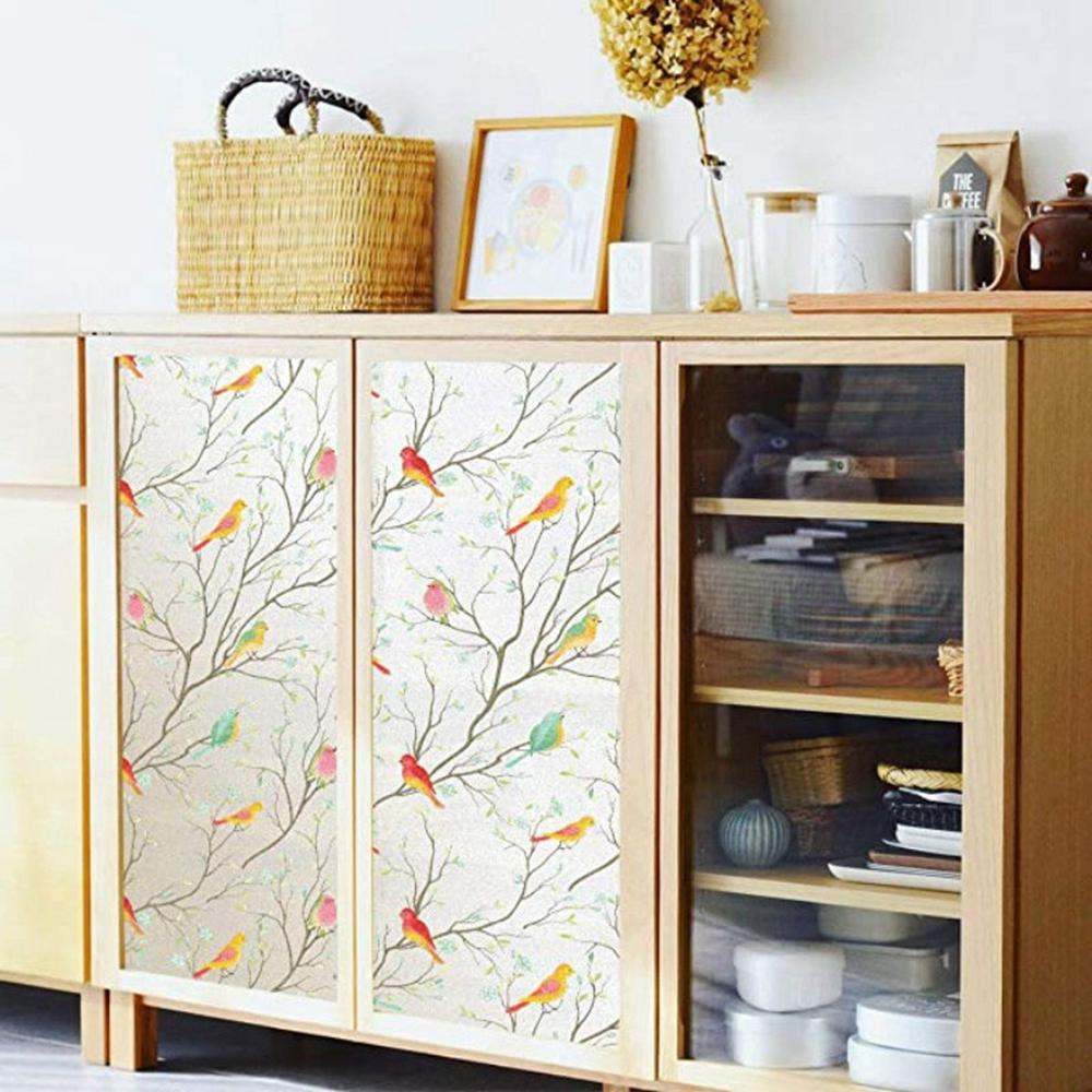 Non-Adhesive Window Cling Static Window Stickers Decorative Glass Film Window Film Static Sticker