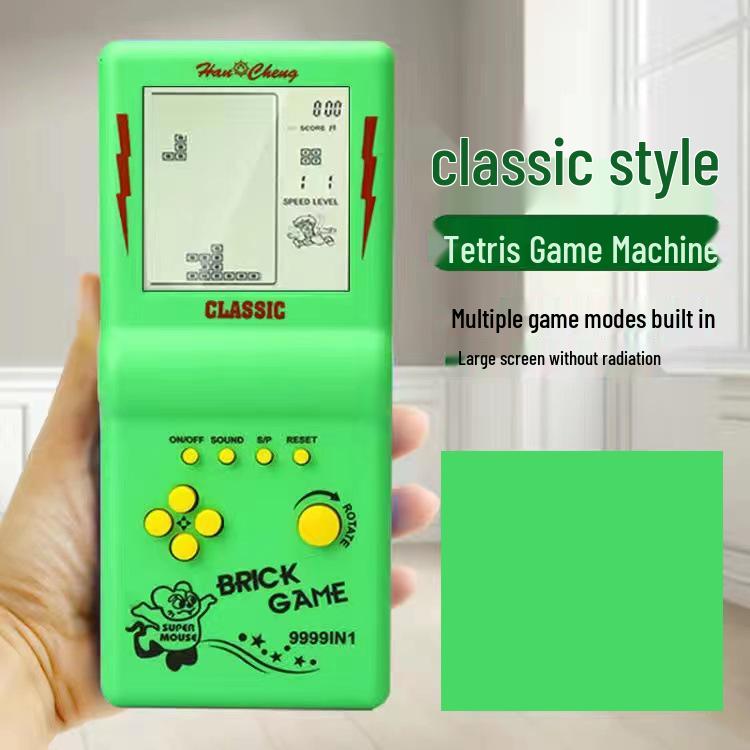 Children's Educational Tetris Handheld Game Console - Vintage Student Toy