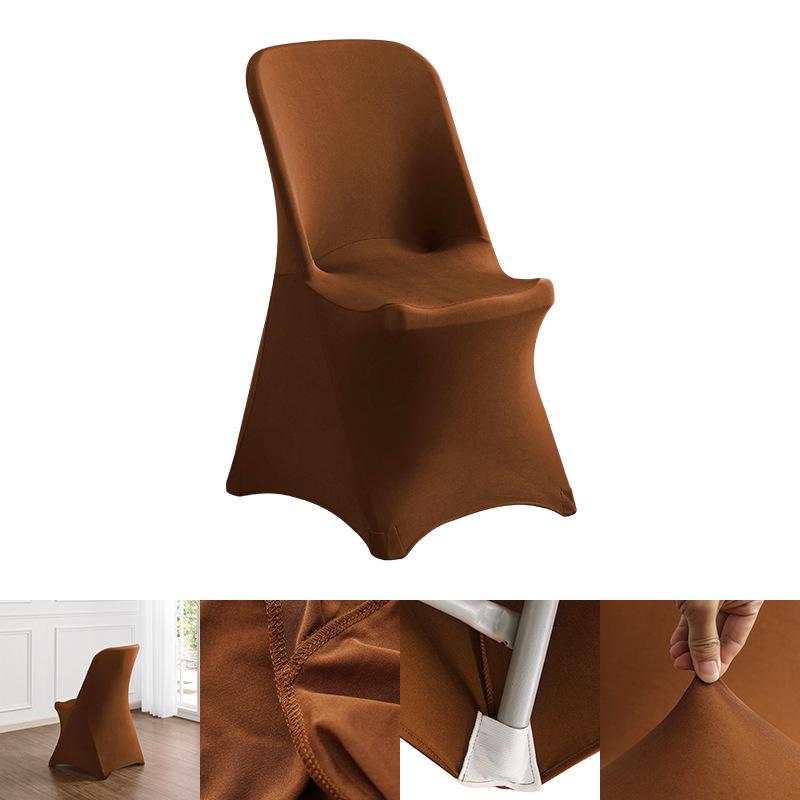 Nordische dehnbare rutschfeste einfarbige Stuhlhusse für Büro, Besprechung, Hochzeit, Bankett und Esszimmer.