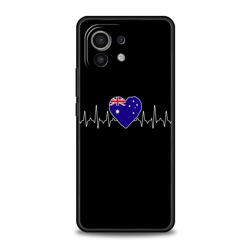 Vlajka srdečního tepu Čína Láska Pro Xiaomi Poco X4 X3 NFC F3 F4 M3 M4 Mi Note 12T 10 12 11 Ultra 11T Pro 10T Lite 9T 11i 5G Pouzdro na telefon