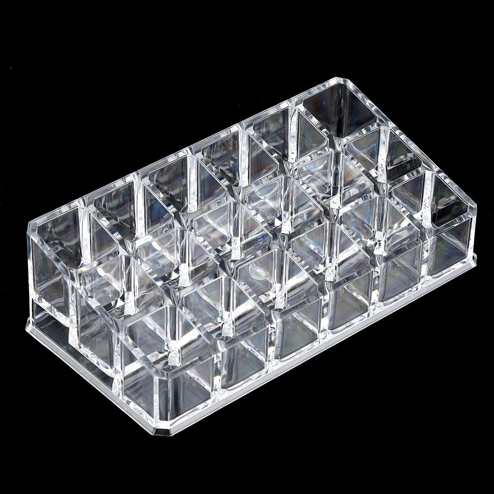 Portable Transparent 18 Grid Mini Cabinets Drawer Jewelry Cosmetic Storage Box for Lipstick
