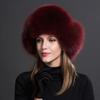 Women Natural Raccoon Fur Caps Ushanka Hats for Winter Thick Warm Ears Fashion Bomber Pom Pom Hat Lady Real Fox Fur Cap Pompon