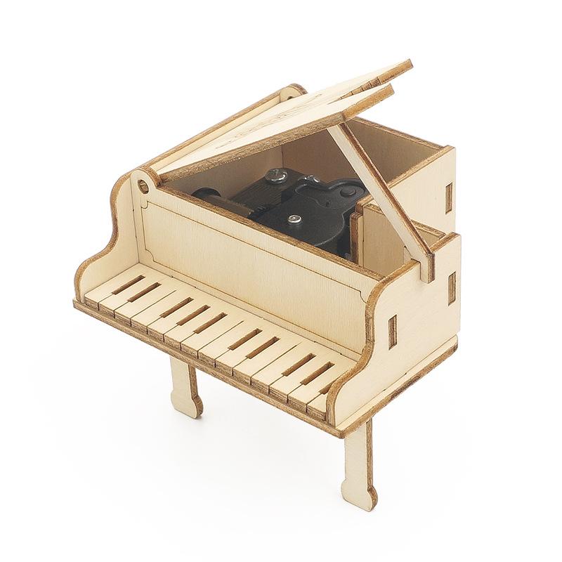 Tech DIY Piano Music Box Kit: Simple Handmade Science Experiment & Educational Aid