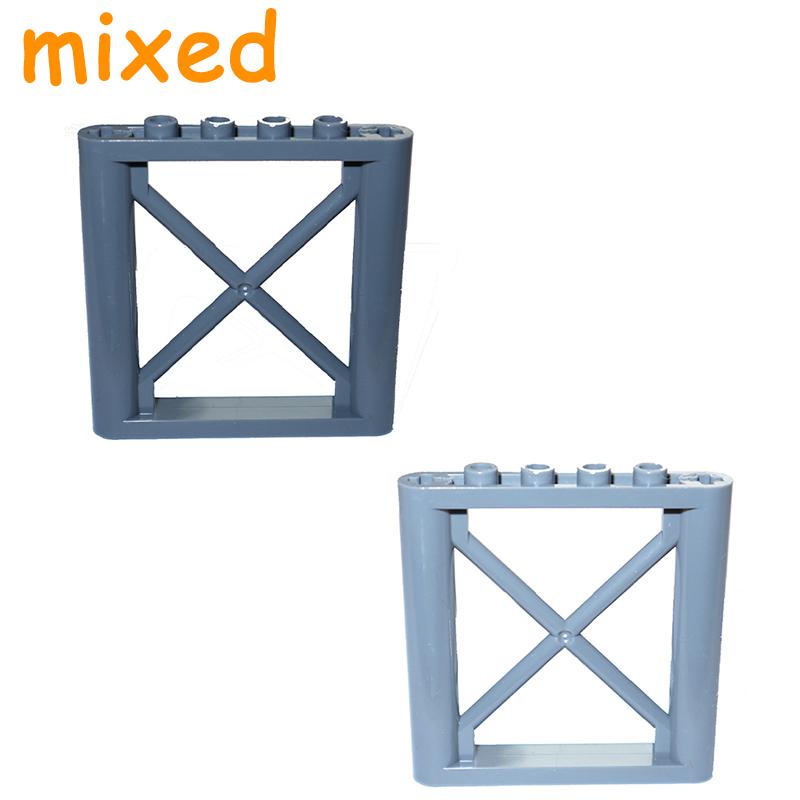 Non-Toxic Railing Stair Barrier Ladder Guard Bar Castle Garden Farm Military Building Block Moc Part Fence City Accessories Assemble Brick