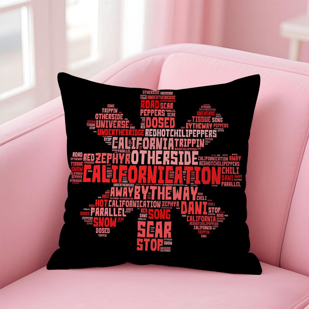 Red H-Hot Chili Pepperss Cushion Cover Comfortable Reversible Pillow Cover Ideal For Car Sofa Bedroom & Beyond