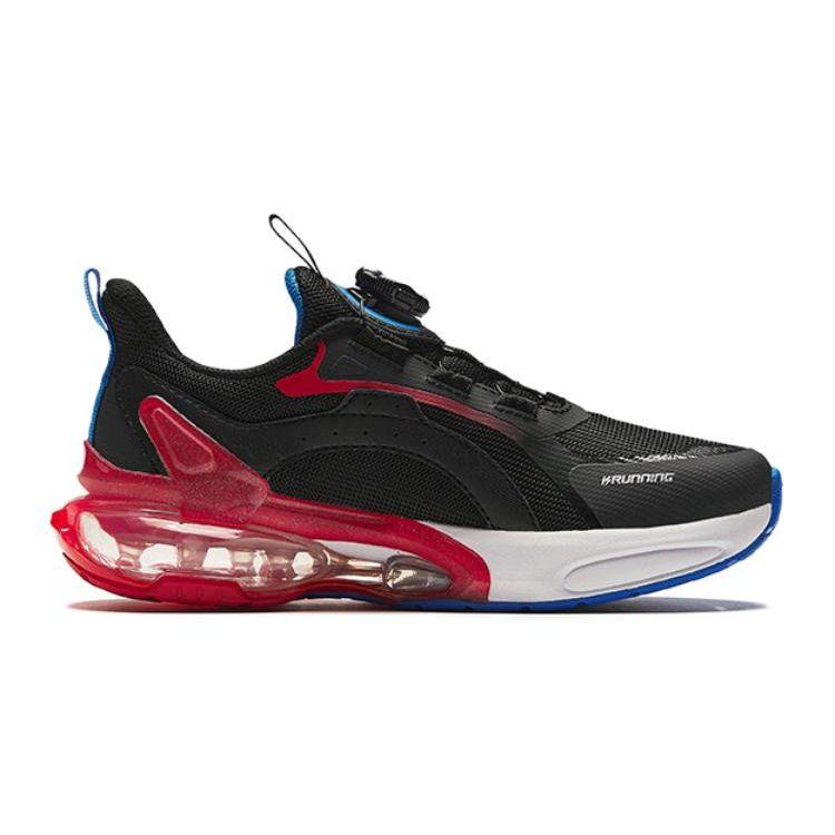 Anta Kids Durable Breathable Low-Top Running Shoes Kids sneakers Black Red Blue 312415551-4