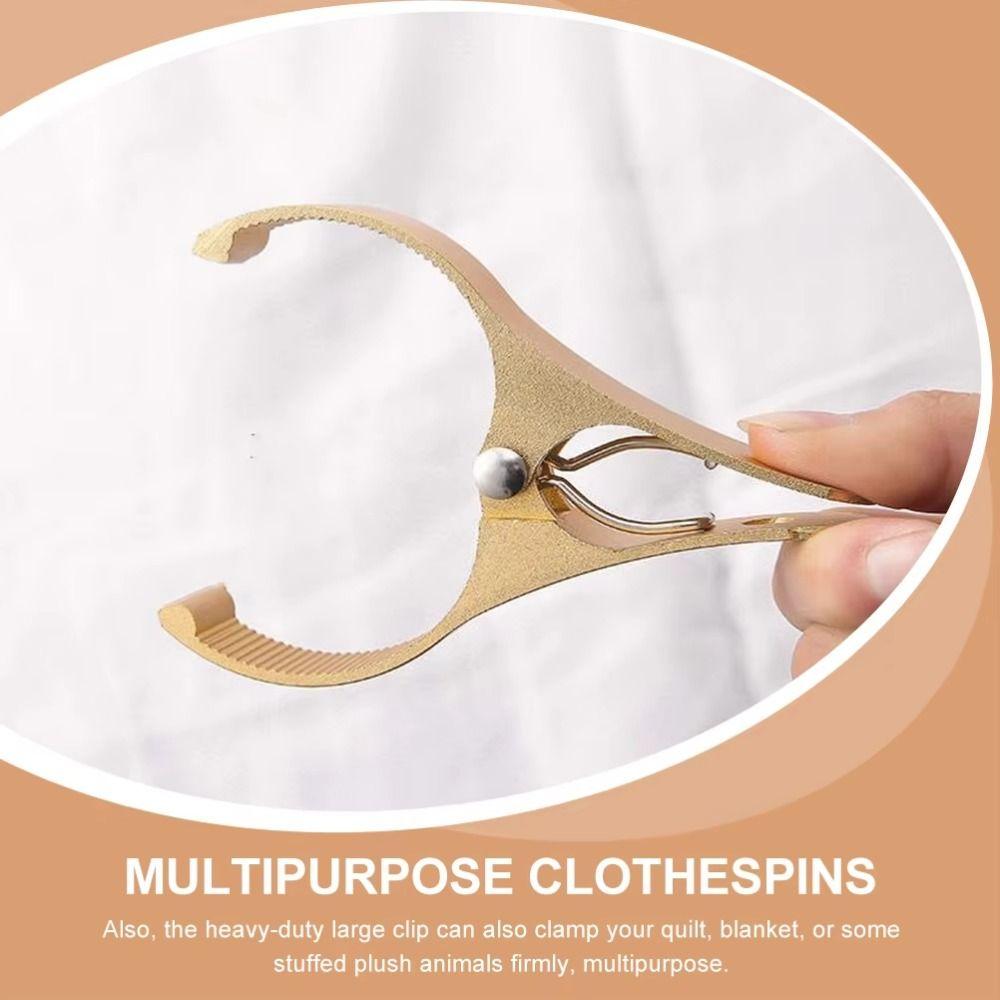 2Pcs Thicken Windproof Clothespins Heavy Duty Quilt Clips Drying Clothes Pegs  for Clothing