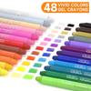 Shuttle Art Marker Pen Messy Easy To Can Be Used On Coloring Case Included Crayons, 48-Color Set, Retractable, Water-Based, Washable, Type, Safe,