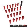 22PCS Tapered Lug Nuts with Nut Sleeve Key Alloy Steel  Forged Lock Nut Replacement for TOY