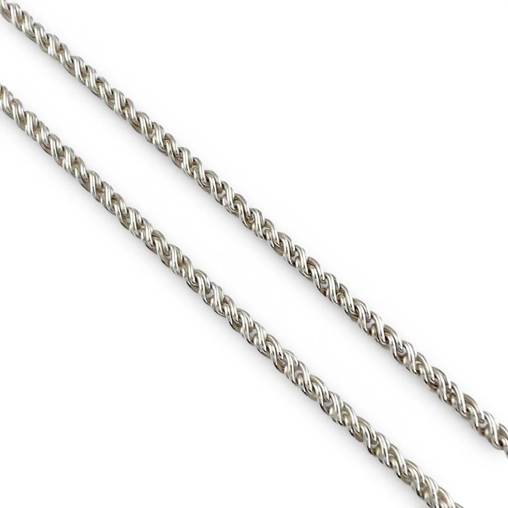 Great TIFFANY&Co. Necklace Double Heart Puzzle Silver 925 Women Used