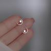 Korean Style Star and Moon Hollow Stud Earrings for Women - Unique Temperament Design