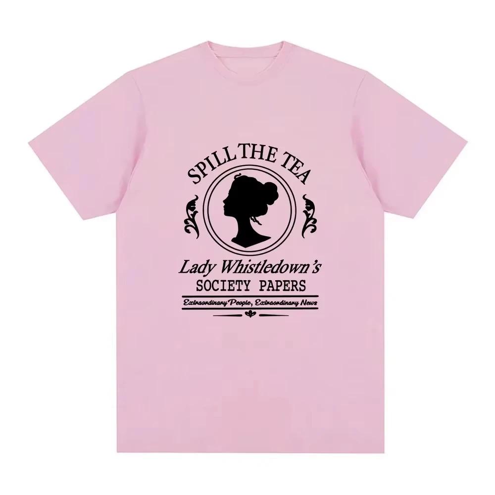 2026 Sudaderas Lady Whistledown Tshirt TV Series Graphic Printing Teeshirt Ropa De Mujer Unisex Streetwear Women Clothing