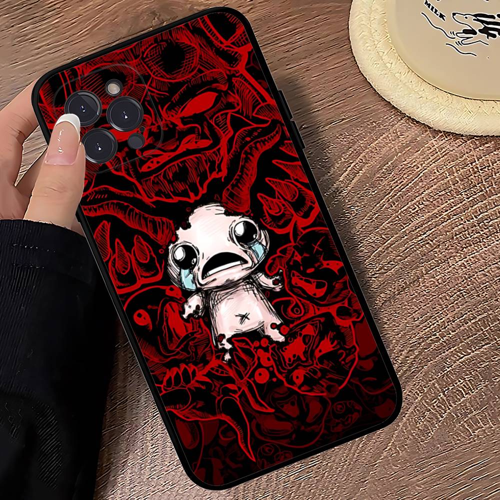 Game The Binding Of I-Isaac Black Soft Phone Case For IPhone 16 15 14 13 11 12 17 Pro Max Mini Plus