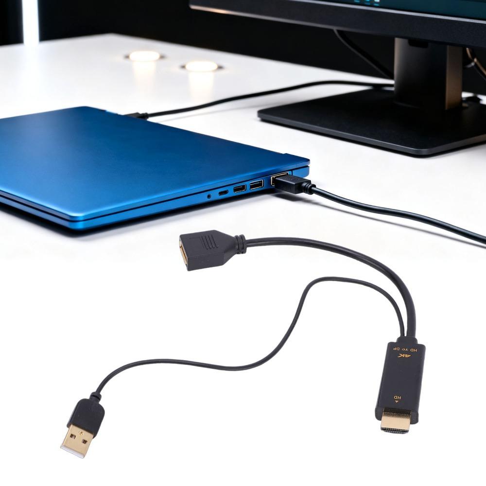 4K@60Hz HD Multimedia Interface to DisplayPort Female Cable  for High-Definition Displays
