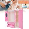 3-Door Dollhouse Wardrobe Dolls Furniture Accessories for Dolls Girls Toys Gift