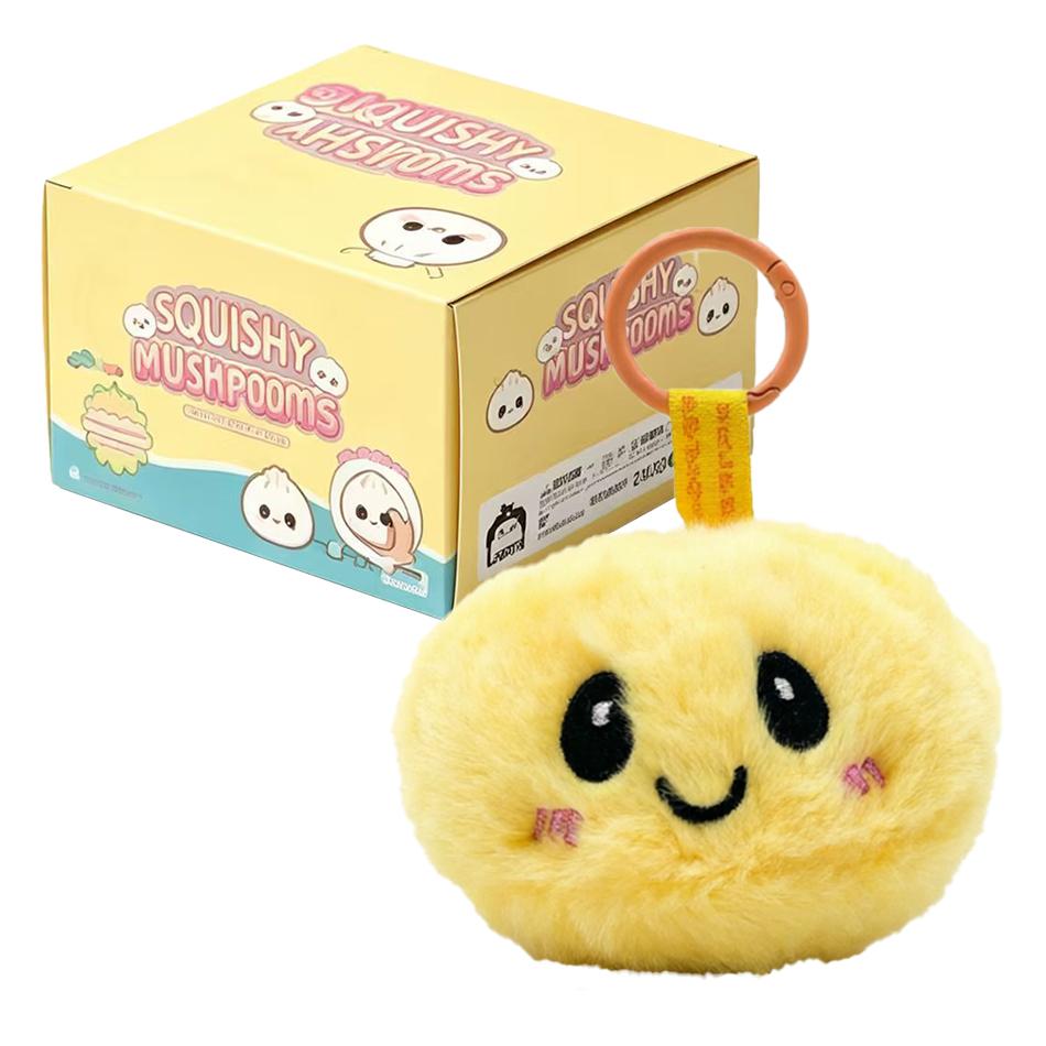 Trendy New Simulation Dumpling Plush Keychain Style Bag Hanging Cute Simulation Backpack Pendant Cartoon Toy Birthday Gift