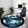 1pc The Lord of the Rings Office Round Area Rug, Under Office Chairs Bedroom Living Room Home Decor A1022211