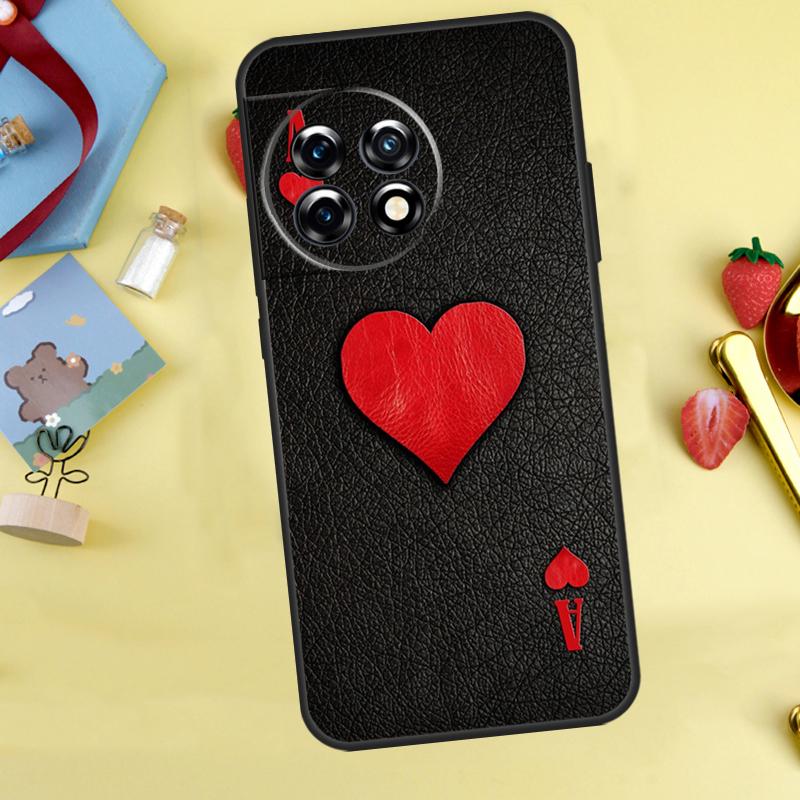 Pik-Ass Hülle Für OnePlus 13T 13R 12 12R 15 13 11 10 10T 8T Nord CE 2 3 4 Lite N20 N30 Nord 5 Abdeckung