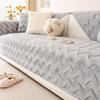 French Cream Style Sofa Cushion Autumn and Winter Plush Anti Slip Sofa Cover