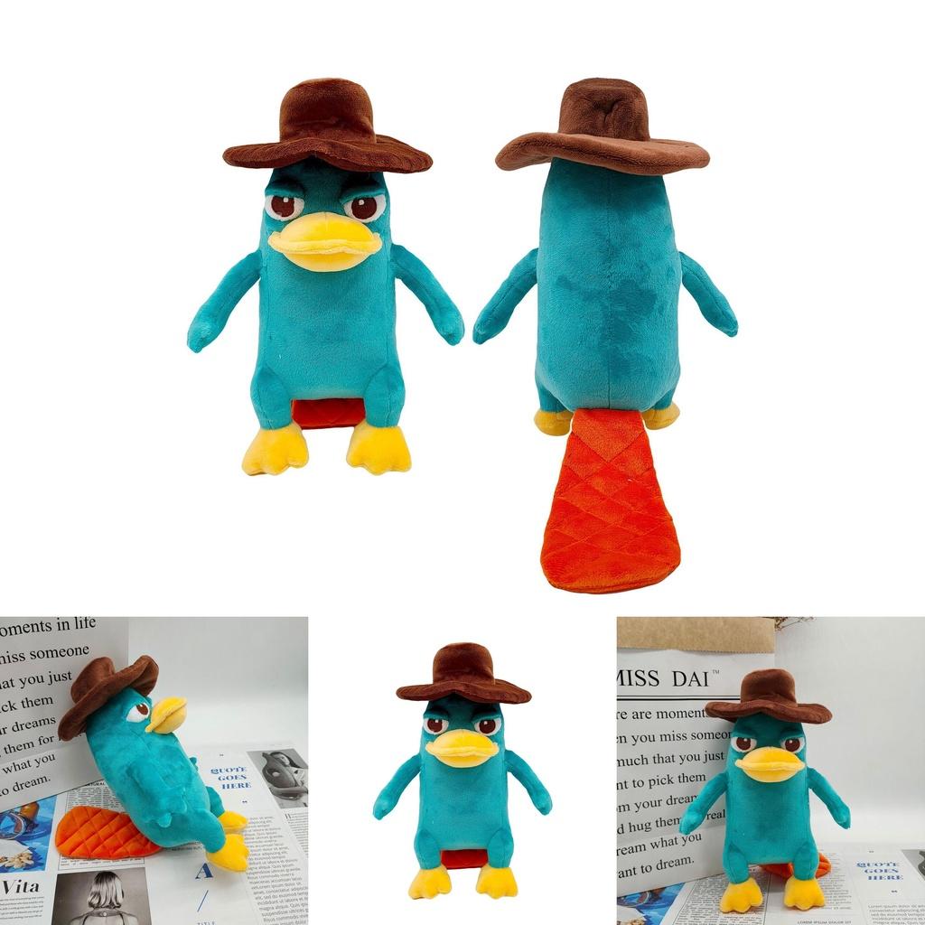 9.8in Perry The Platypus Plush Doll Soft Stuffed Animal Toy Kids Xmas Gift