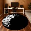 1PC flowers circle Office Round Area Rug, Under Office Chairs Bedroom Living Room Home Decor,Carpet for Office, -1110283