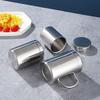 Lion Search 304 Stainless Steel Anti-scald Mug with Lid