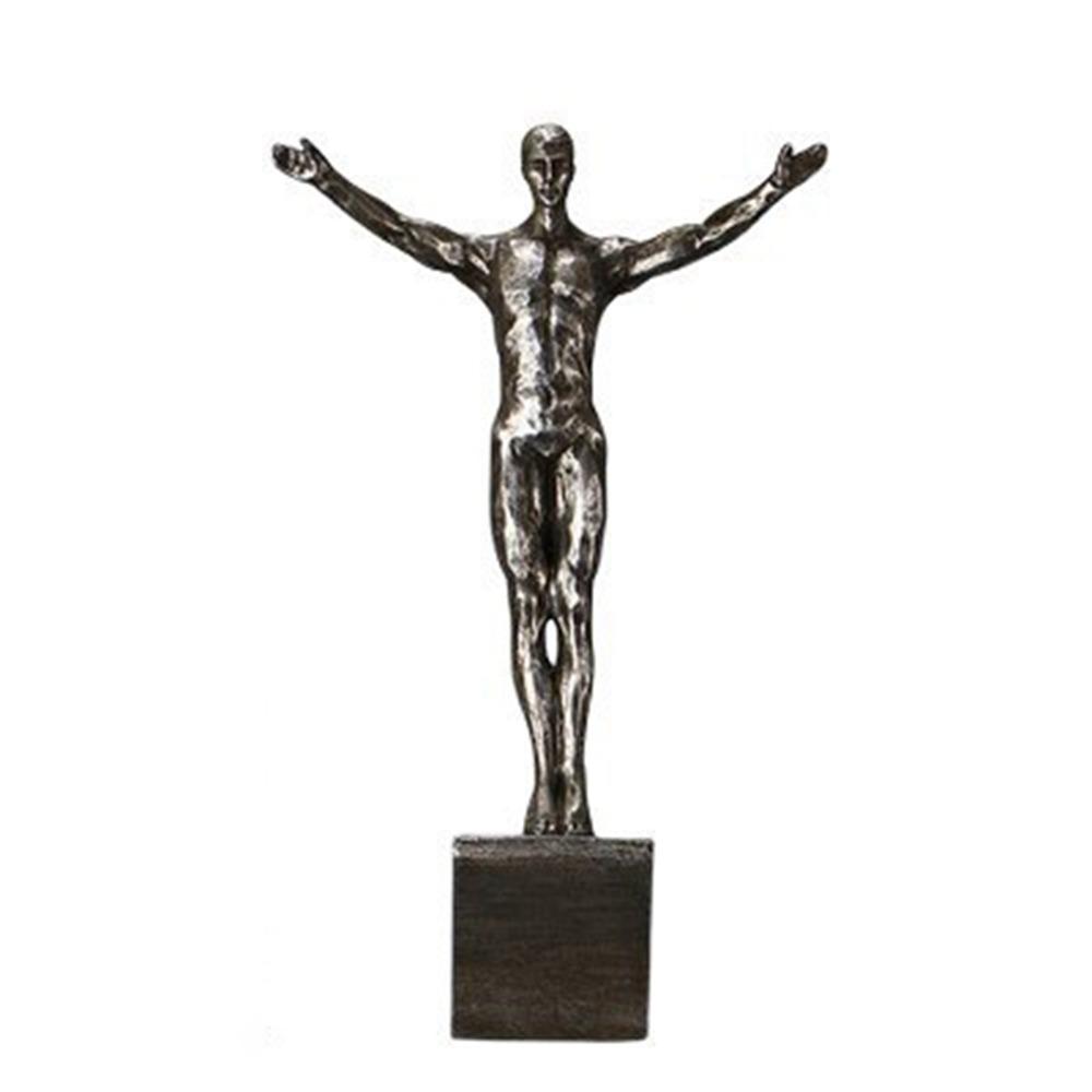 Unique Climbing Man Wall Sculptures European Style Abstract Character Pendant  Home Decor