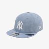 New Era New York Yankees Denim Basic Retro Krone Strapback Hellblau 15131622