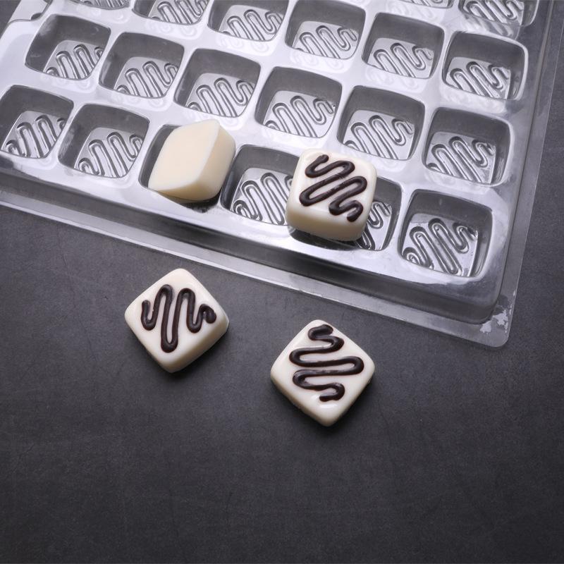 Molde de Chocolate Transparente para Mascotas Gelatina Dulce Cubito de Hielo Amor Cuadrado Redondo Flor Creativo Cocina Postre Repostería Diy Herramienta de Horneado